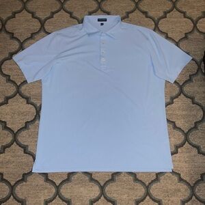 Peter Millar Crown Crafted light blue golf polo size XXL active wear material